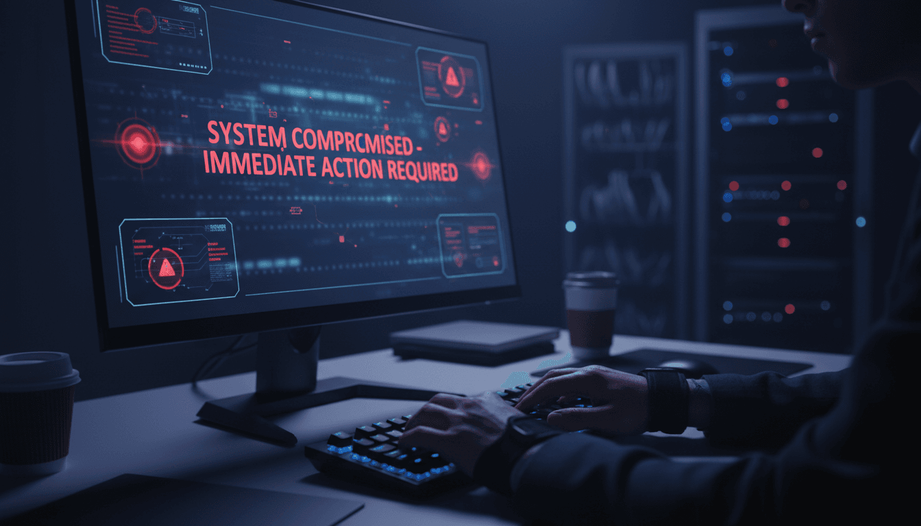 Ransomware Decryption - Professional security technician addressing encrypted systems