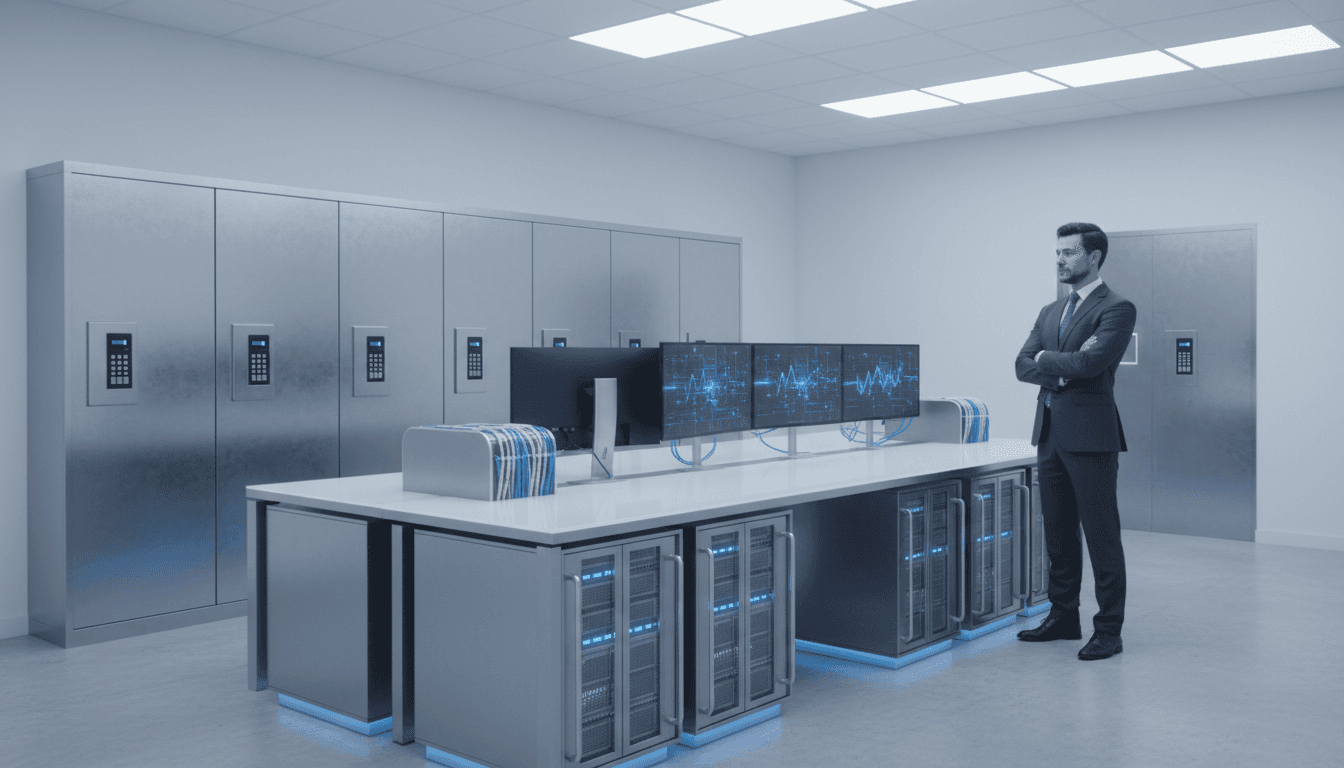 Secure SSD recovery workstation with locked storage