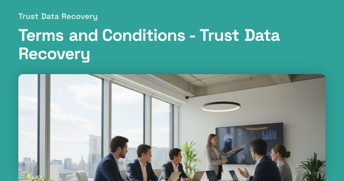 Terms and Conditions - Trust Data Recovery